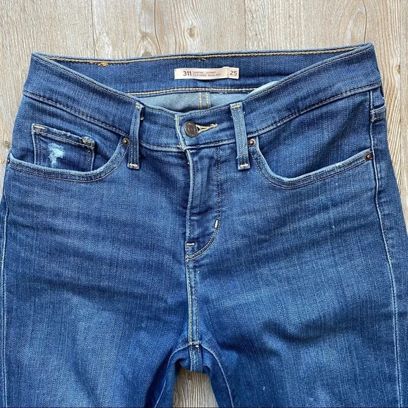 LEVI'S | 311 Distressed Shaping Skinny Jeans - Picture 3 of 11